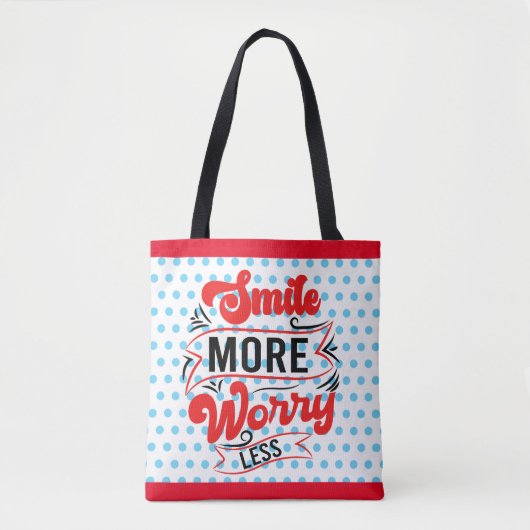 Lächle mehr tasche (Vorderseite)