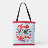 Lächle mehr tasche (Rückseite)