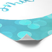 Lächle! Motivierend AngebotsKunst Poster (Ecke)