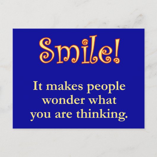 Lächle! Postkarte (Vorderseite)