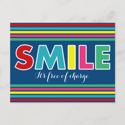 Lächle! Postkarte (Vorderseite)