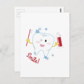 Lächle! Postkarte (Vorne/Hinten)