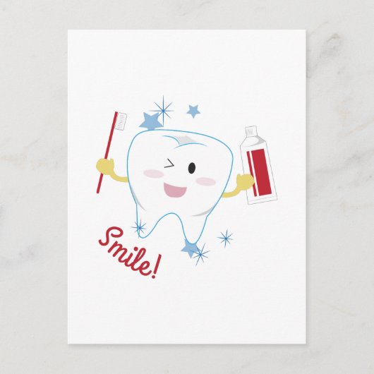 Lächle! Postkarte (Vorderseite)