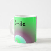 Lächle Sei Glücklich Kaffeetasse (Vorderseite Links)