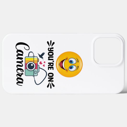 Lächle! Sie sind auf der Kamera Case-Mate iPhone Hülle (Rückseite (Horizontal))