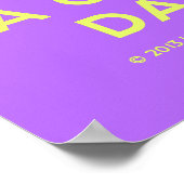 Lächle und habe einen guten Tag! Poster! Poster (Ecke)