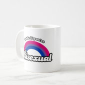 Lächle, wenn du bisexuell bist kaffeetasse (Vorderseite Links)