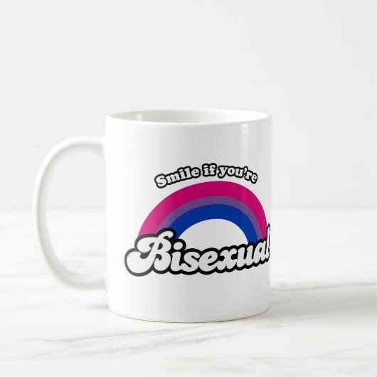 Lächle, wenn du bisexuell bist kaffeetasse (Links)
