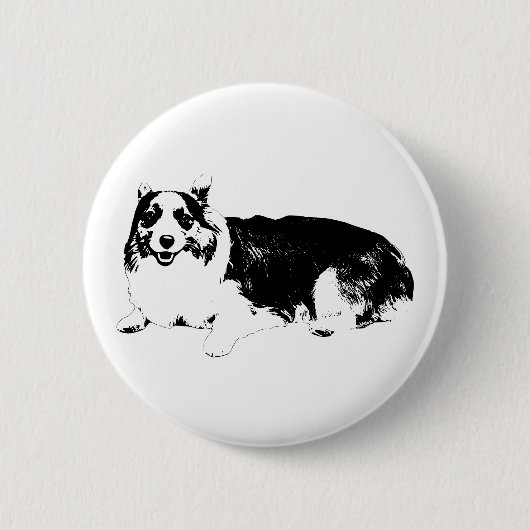 Lächle wie ein Corgi Button (Vorderseite)