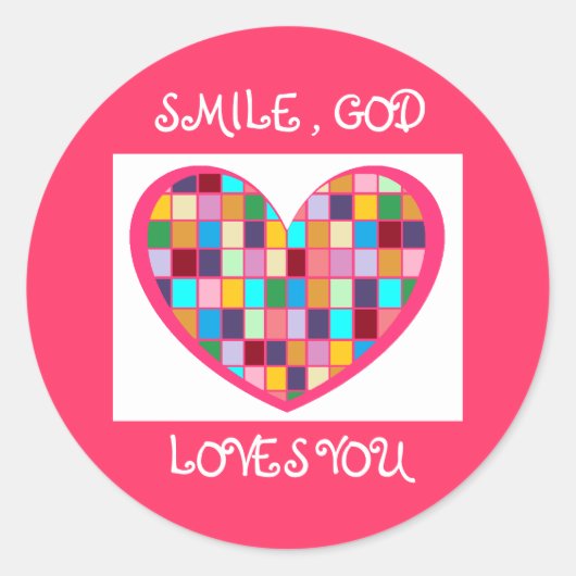 LÄCHLICHE, GOTT-LIEBEN DU Sticker (Vorderseite)