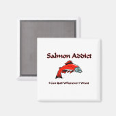 Lachs Addict Magnet (Vorderseite/Rückseite)