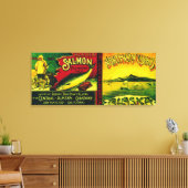 Lachs an der Nordküste kann LabelAlimak, AK Leinwanddruck (Insitu (Wohnzimmer))