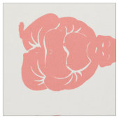 Lachs Asian Moods Buddah Boys - Große Maßstäbe Stoff (Nahaufnahme)