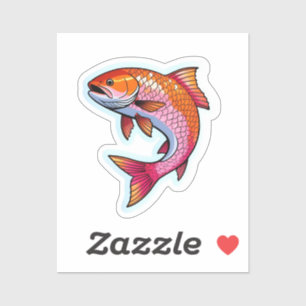 Lachs  aufkleber