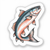 Lachs aufkleber (Vorderseite)