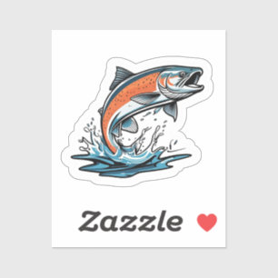 Lachs  aufkleber
