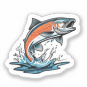 Lachs  aufkleber (Vorderseite)