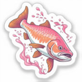 Lachs aufkleber (Vorderseite)