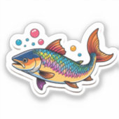 Lachs aufkleber (Vorderseite)