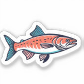 Lachs  aufkleber (Vorderseite)