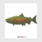 Lachs-Ausschneide-Sticker Aufkleber (Blatt)