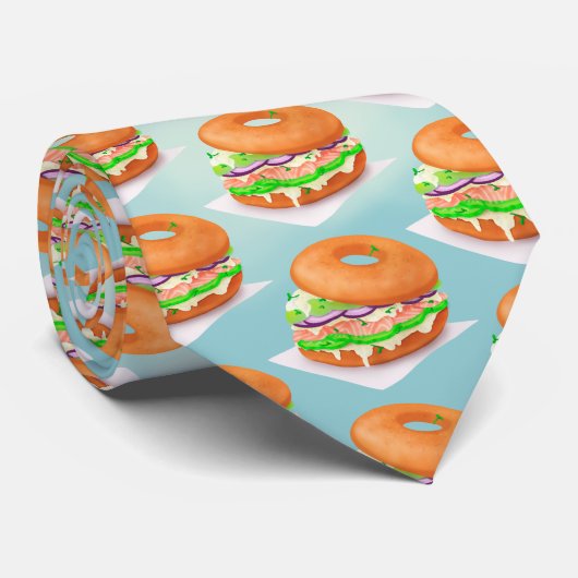 Lachs Bagel Krawatte (Gerollt)