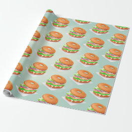 Lachs Bagels Geschenkpapier