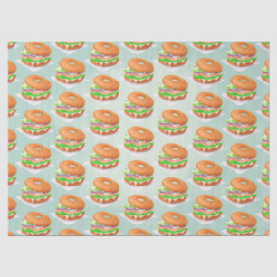 Lachs Bagels Seidenpapier