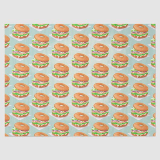 Lachs Bagels Seidenpapier (Vorderseite)