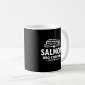 Lachs BBQ Kochen Meeresfrüchte Grill Kaffeetasse (VorderseiteRechts)