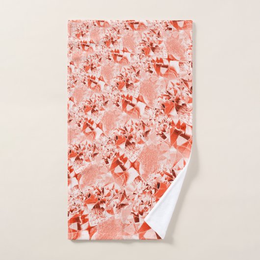 Lachs, blass bis rot, hell und verdreht badhandtuch set (Handtuch)