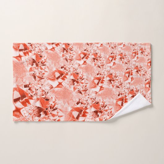 Lachs, blass bis rot, hell und verdreht badhandtuch set (Handtuch)