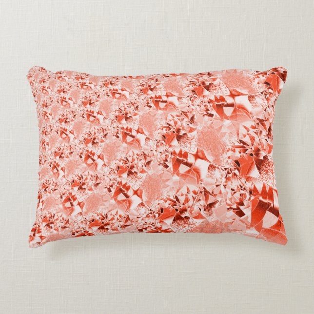 Lachs, blass bis rot, hell und verdreht dekokissen (Vorderseite)