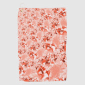 Lachs, blass bis rot, hell und verdreht golfhandtuch (Vorderseite)