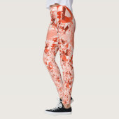 Lachs, blass bis rot, hell und verdreht leggings (Links)