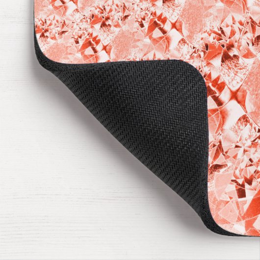 Lachs, blass bis rot, hell und verdreht mousepad (Ecke)