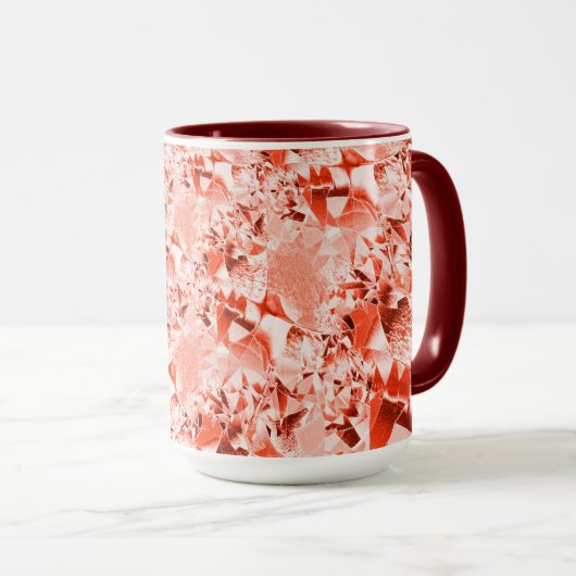 Lachs, blass bis rot, hell und verdreht tasse (VorderseiteRechts)