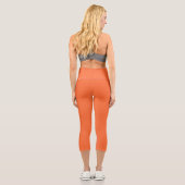Lachs Capri Leggings (Rückseite)