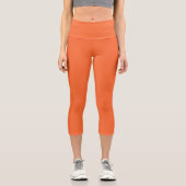 Lachs Capri Leggings (Vorderseite)