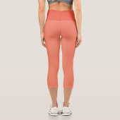 Lachs Capri Leggings (Rückseite)