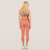 Lachs Capri Leggings (Rückseite)