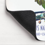 Lachs-Challis-Landkarte für den Wald Mousepad (Ecke)