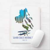 Lachs-Challis-Landkarte für den Wald Mousepad (Mit Mouse)
