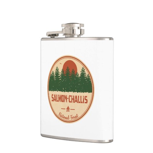 Lachs-Challis-Nationalwald Flachmann (Links)