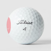 Lachs Circle Personalisiert Golf Ball (3) HAMbWG (Logo)