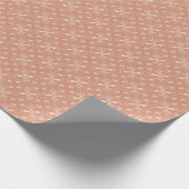 Lachs Cloud Wrapping Paper Geschenkpapier (Ecke)