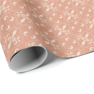 Lachs Cloud Wrapping Paper Geschenkpapier