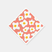 Lachs, Eier und Baconseiten Serviette (Ecke)