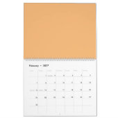 Lachs #F38367, Pink Daisy Kalender (Feb 2027)