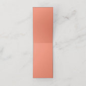 Lachs #F38367, Pink Daisy Terminkarte (Innenseite Aufgefaltet)